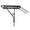 PIXAR Cruiser black rear cargo rack with tubular frame and mounting stays